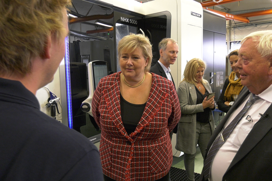 Erna Solberg visits Sleipner Motor AS