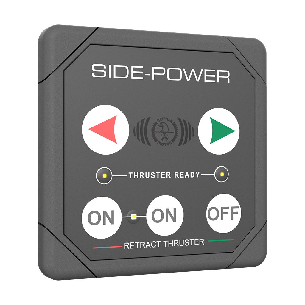 Touch control panel for retract thrusters, Slink, rectangular grey